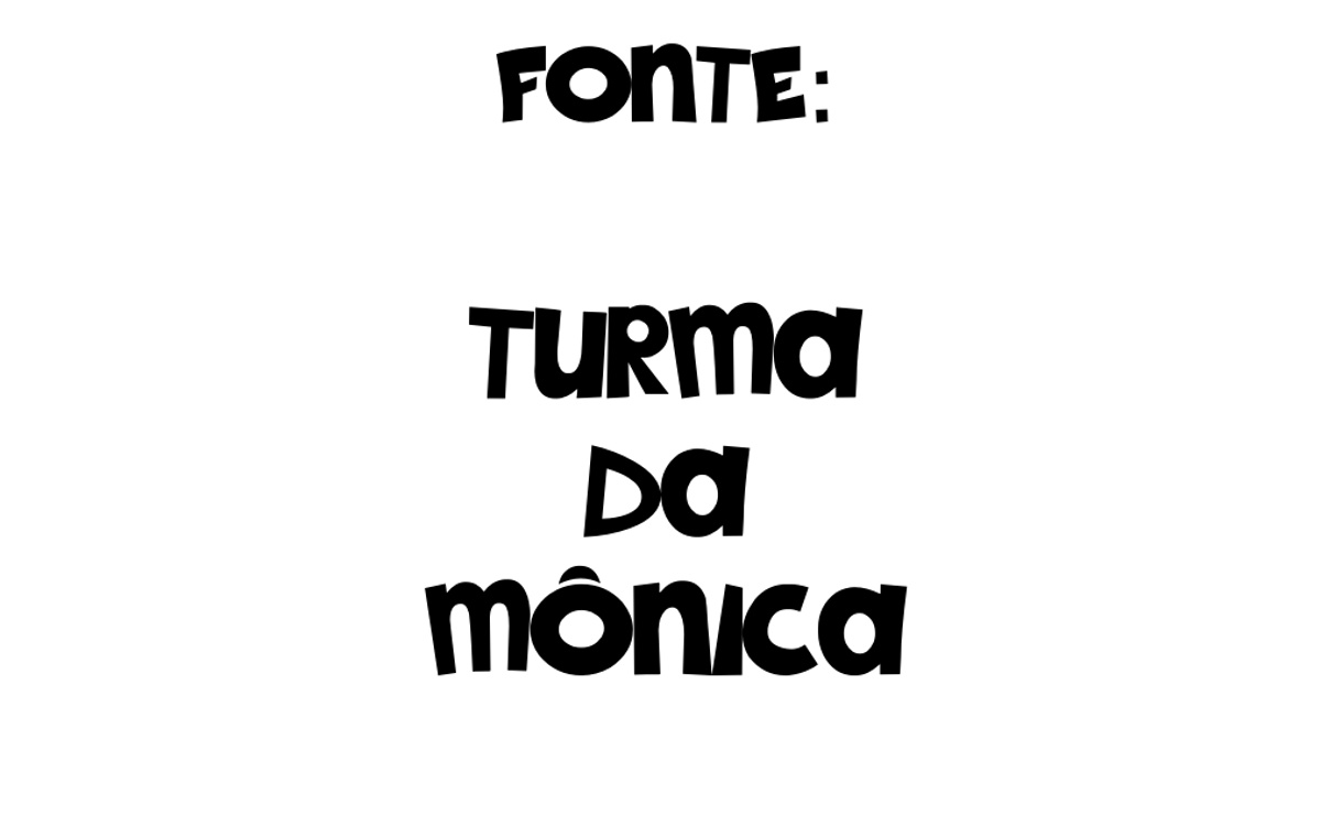 Fonte Turma da Mônica grátis para download - Mapa de caracteres e download grátis
