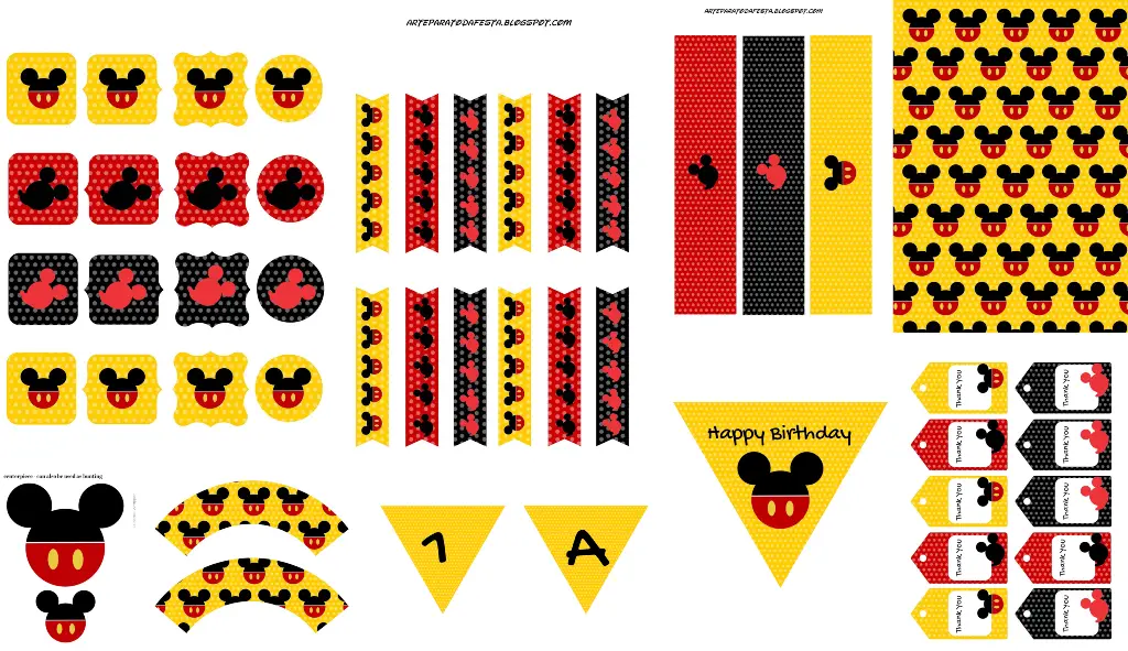 mickey mouse party kit