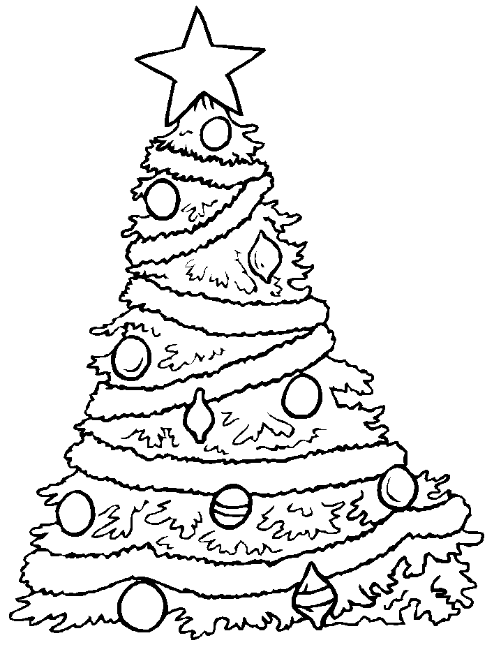 Natal: Desenhos de Arvores para Colorir