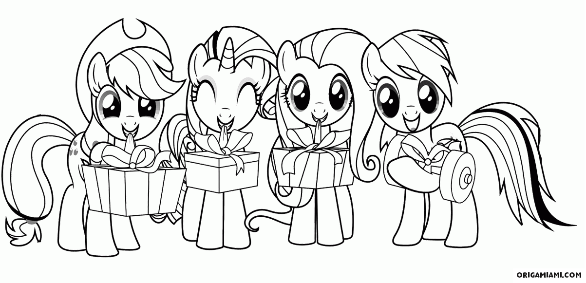 Desenhos do My Little Pony para Imprimir e Colorir