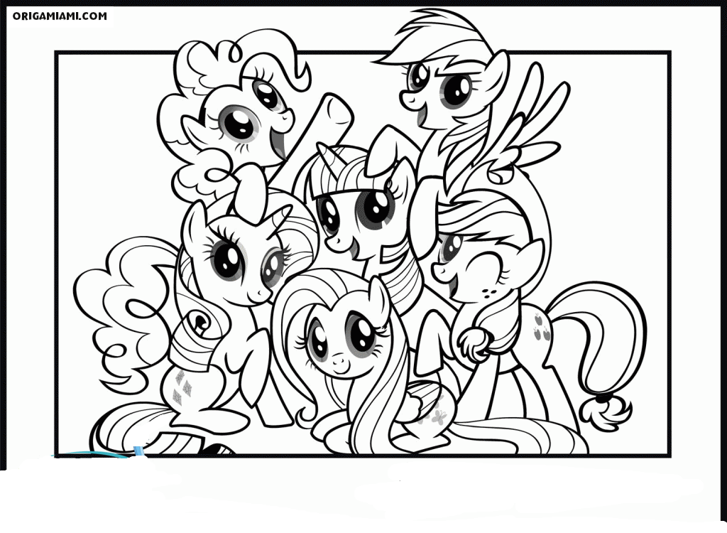 desenho My Little Pony para colorir