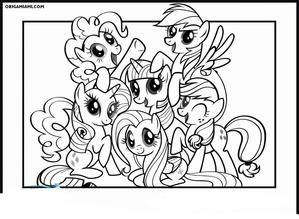 20 Desenhos My Little Pony para Colorir e Imprimir - Online Cursos