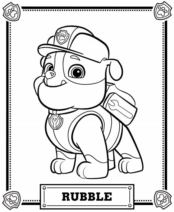 Kit 100 Desenhos Para Colorir E Pintar Patrulha Canina Paw Patrol - Folha  A4 Inteira! 1 Por Folha! - #0094