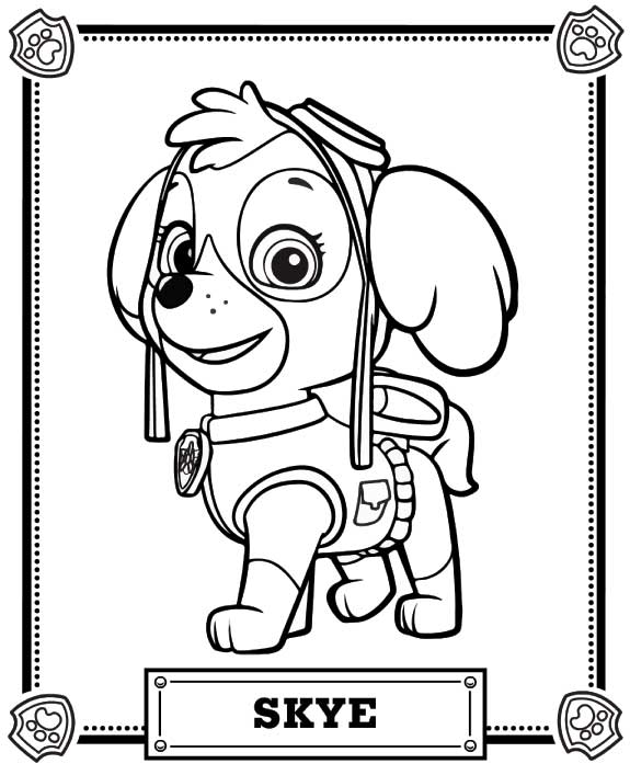 30+ Desenhos de Patrulha Canina para colorir - Dicas Práticas