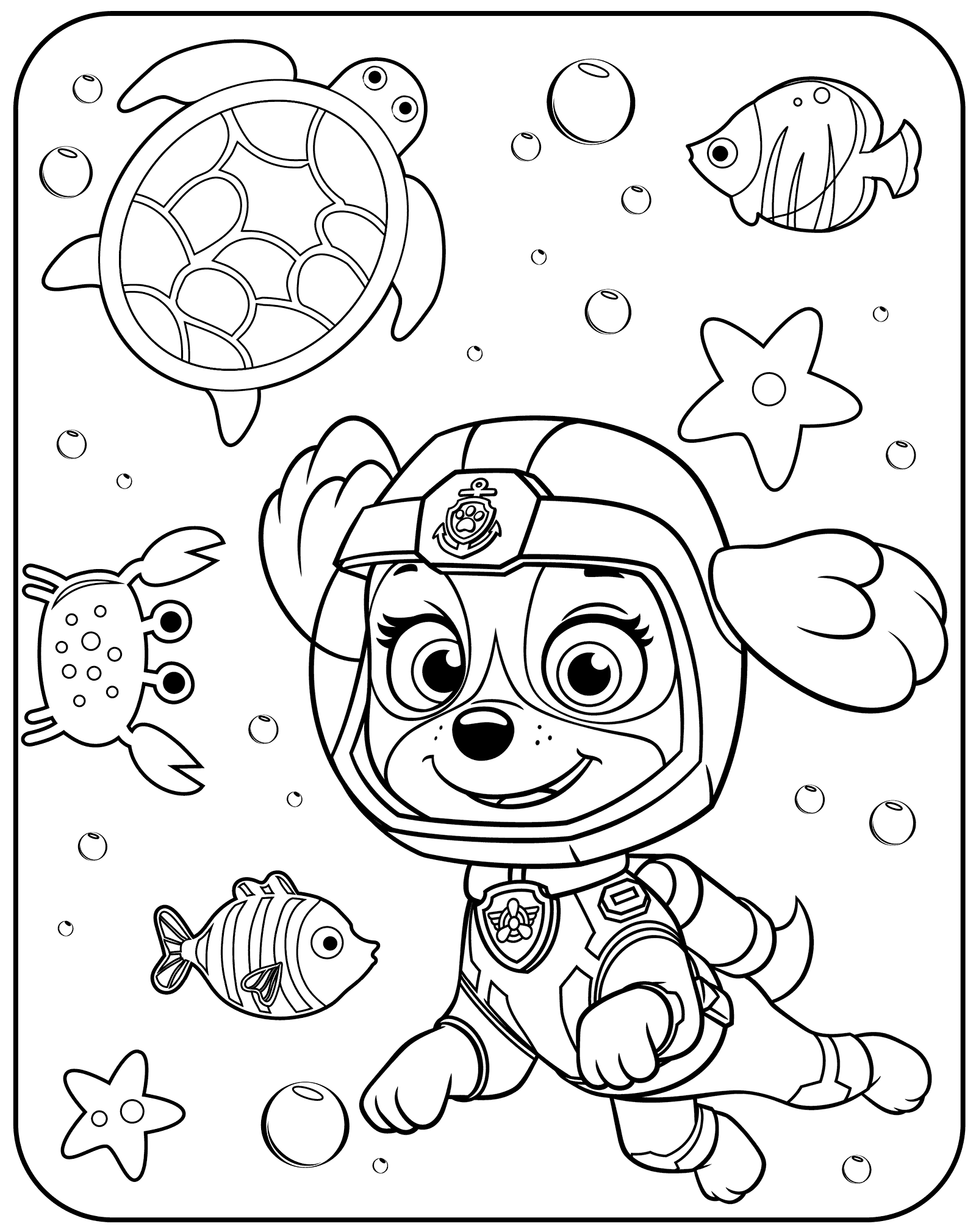 Desenhos de Patrulha Canina para Colorir, Pintar e Imprimir - ColorirOnline .Com