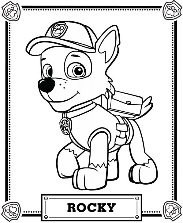 50+ Desenhos de Patrulha Canina para colorir - Como fazer em casa