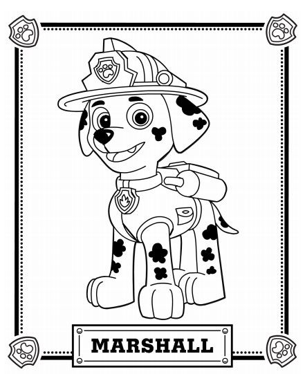 50 Desenhos da Patrulha Canina para Colorir e Imprimir - Online Cursos  Gratuitos