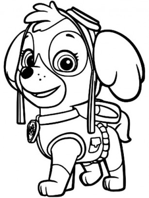 Patrulha canina para colorir