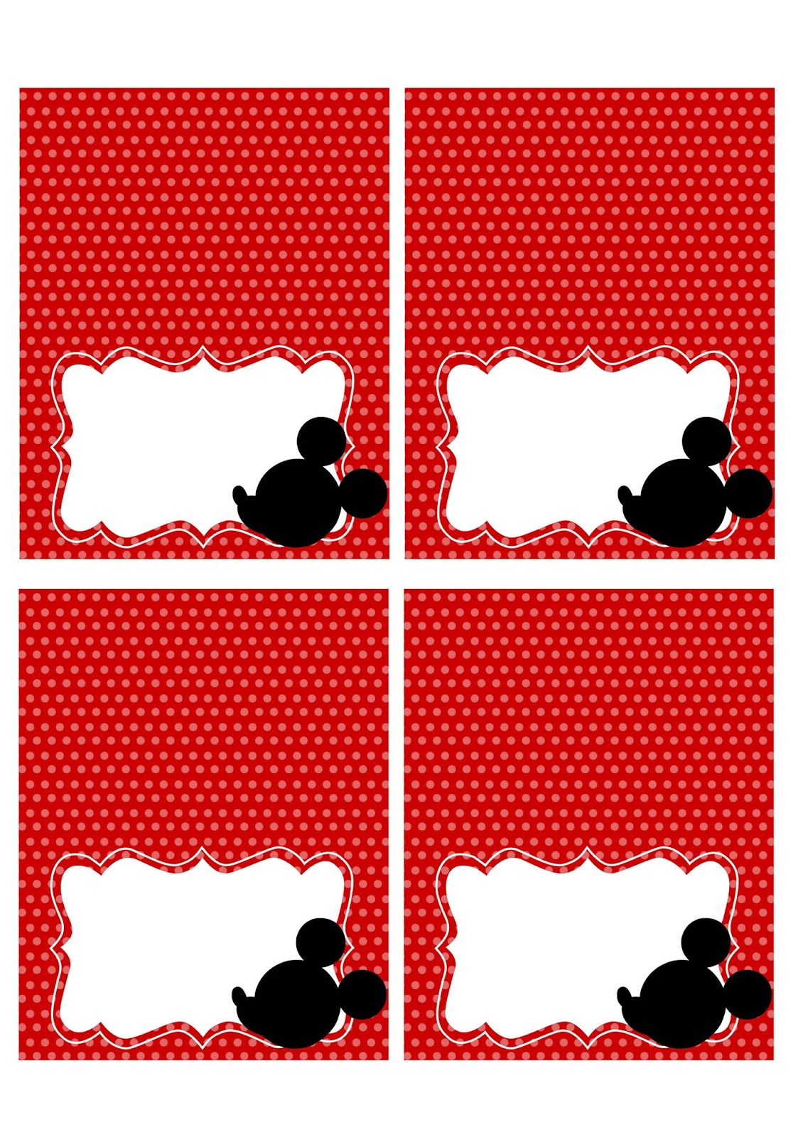cartão mickey mouse
