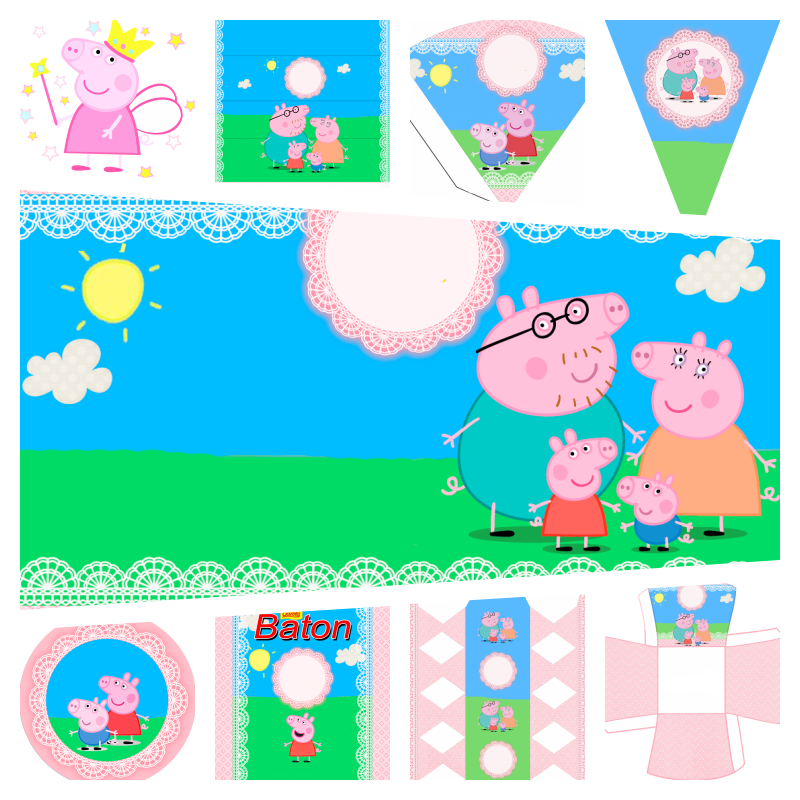 kit festa peppa pig para imprimir