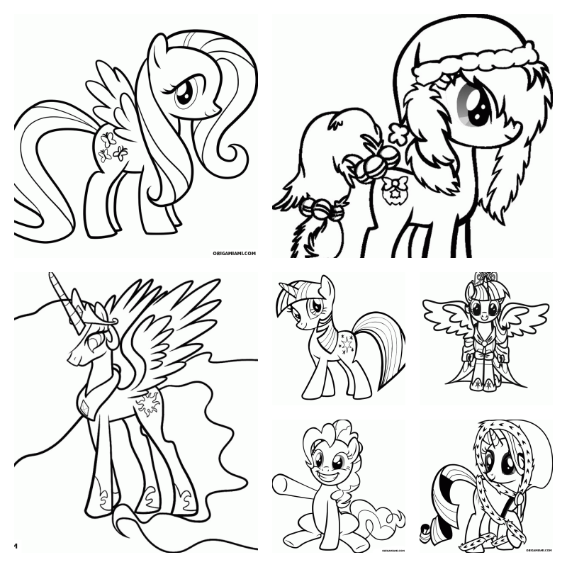 Desenhos Equestria Girl para colorir - My Little Pony - Brinquedos