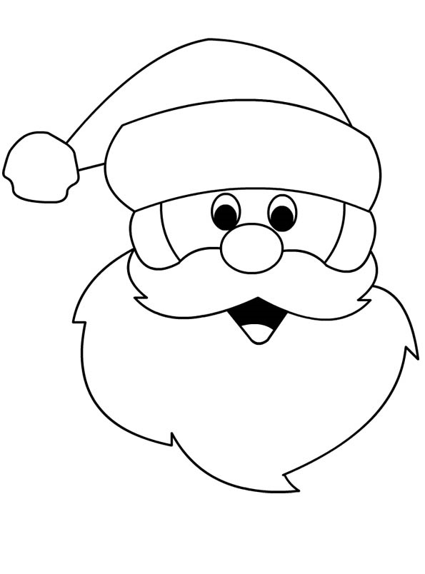 45 Desenhos de Papai Noel para colorir