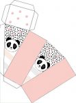 Caixa-Fatia panda rosa