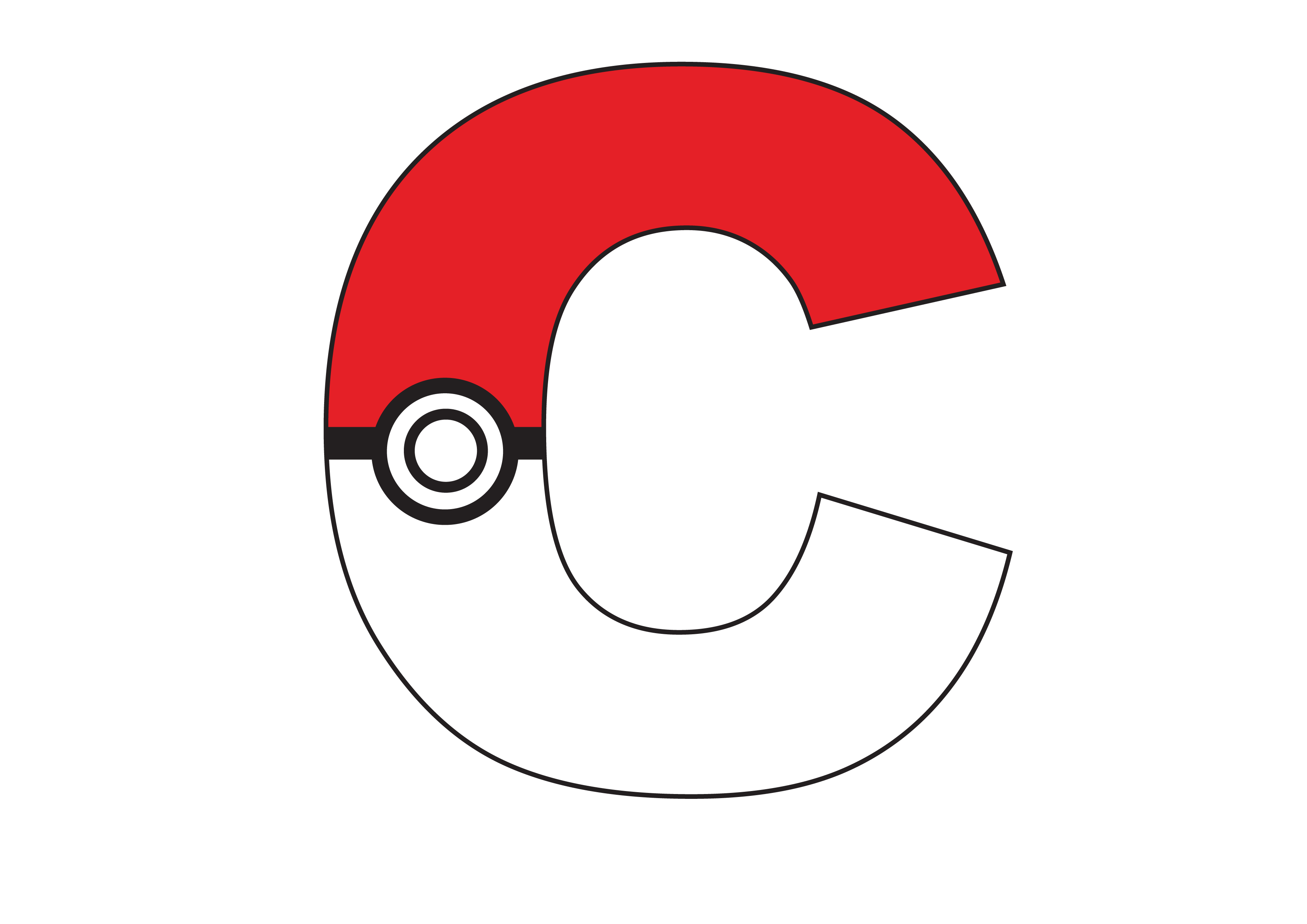 letra C Pokemon