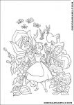 20 Desenhos da Alice no País das Maravilhas para colorir