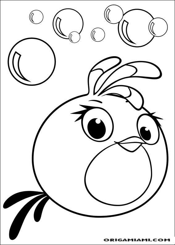 Desenho Angry Birds Para Colorir 76 Origamiami 1338