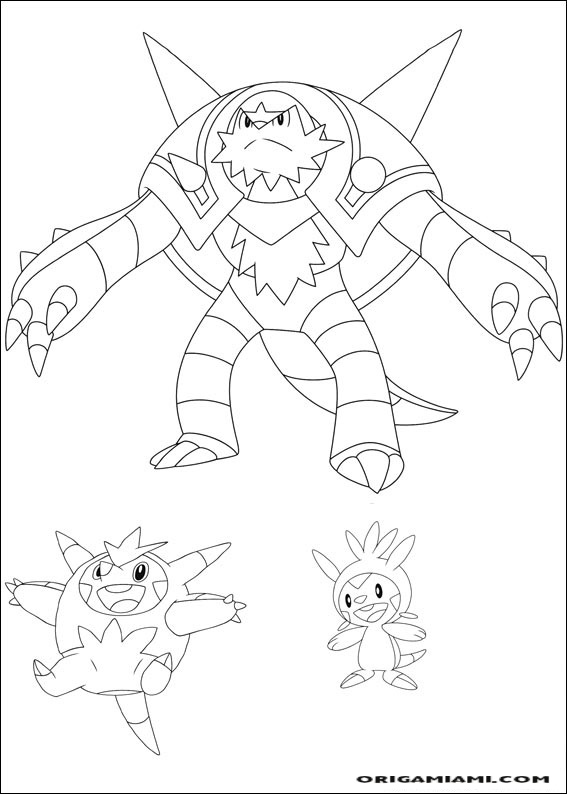 desenho para colorir batch_eevee - OrigamiAmi