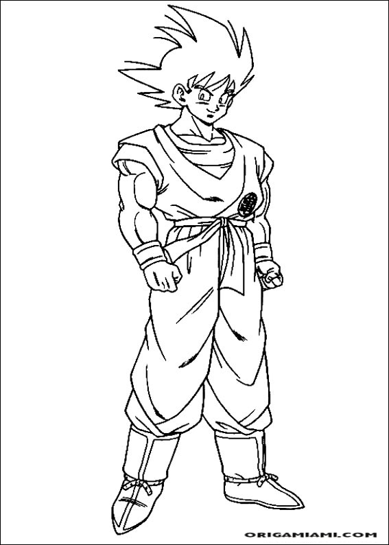 desenho para colorir dragon-ball-48 - OrigamiAmi