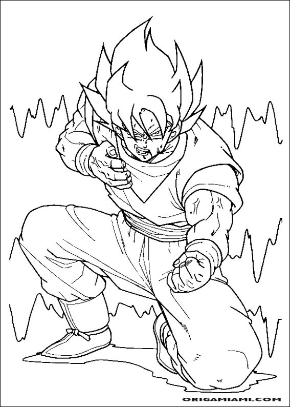 desenho para colorir dragon-ball-55 - OrigamiAmi