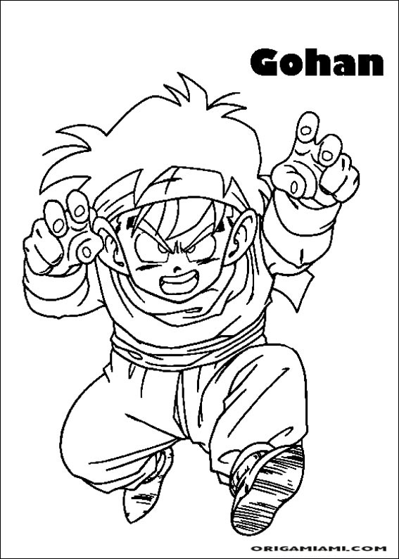 desenho para colorir dragon_ball_z_10 - OrigamiAmi