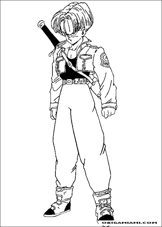 desenho para colorir dragon_ball_z_10 - OrigamiAmi