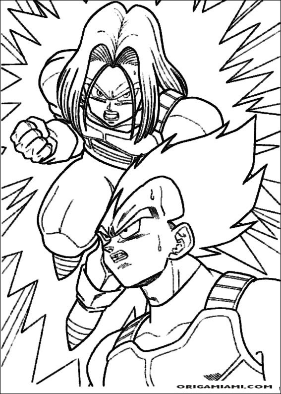 desenho para colorir dragon_ball_z_06 - OrigamiAmi