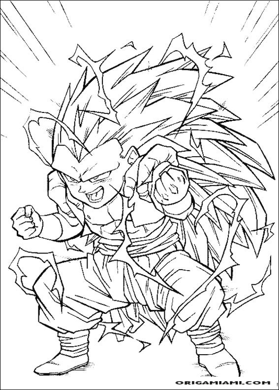 desenho para colorir dragon-ball-24 - OrigamiAmi