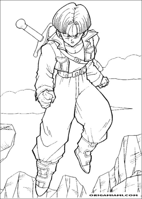 desenho para colorir dragon_ball_z_10 - OrigamiAmi