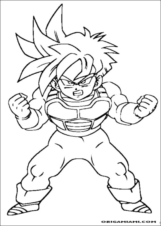 desenho para colorir dragon_ball_z_10 - OrigamiAmi