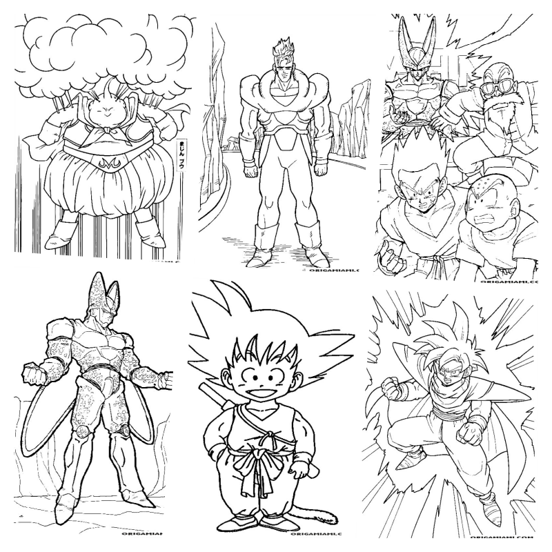 Desenhos para colorir de dragon-ball-z para baixar - Dragon Ball Z