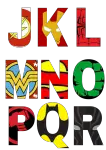 Alfabeto Personalizado Avengers
