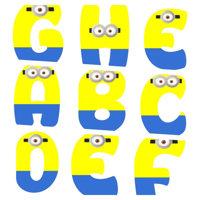 alfabeto personalizado minios