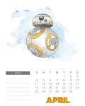 calendario mensal 2021 star wars abril