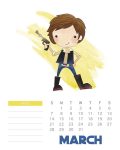 calendario mensal 2021 star wars março