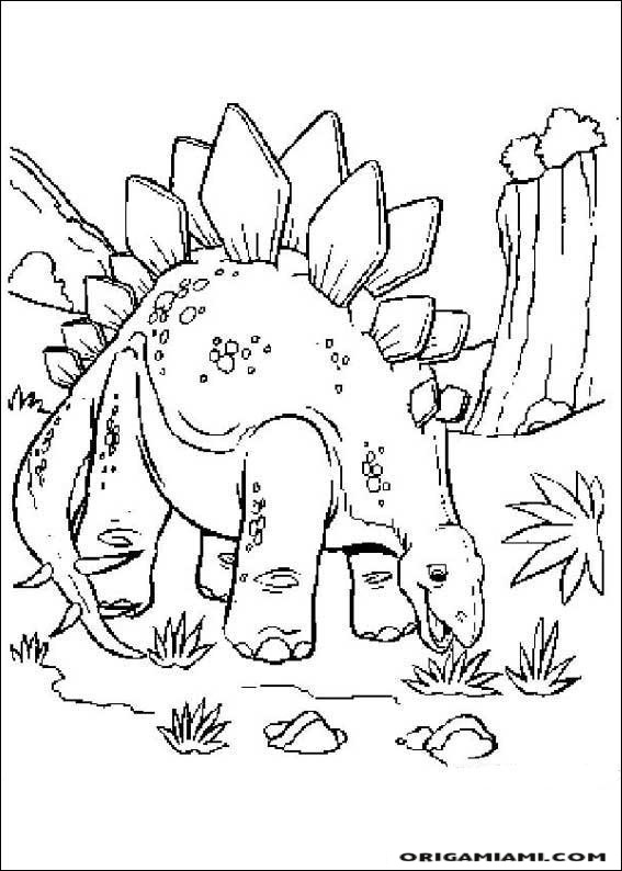 Desenho de O estegossauro para Colorir - Colorir.com