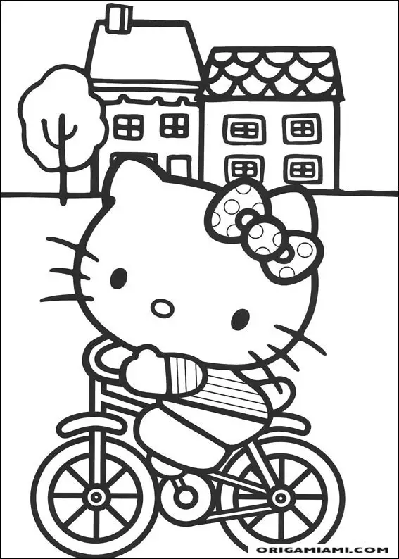 desenho para colorir hello-kitty-34 - OrigamiAmi