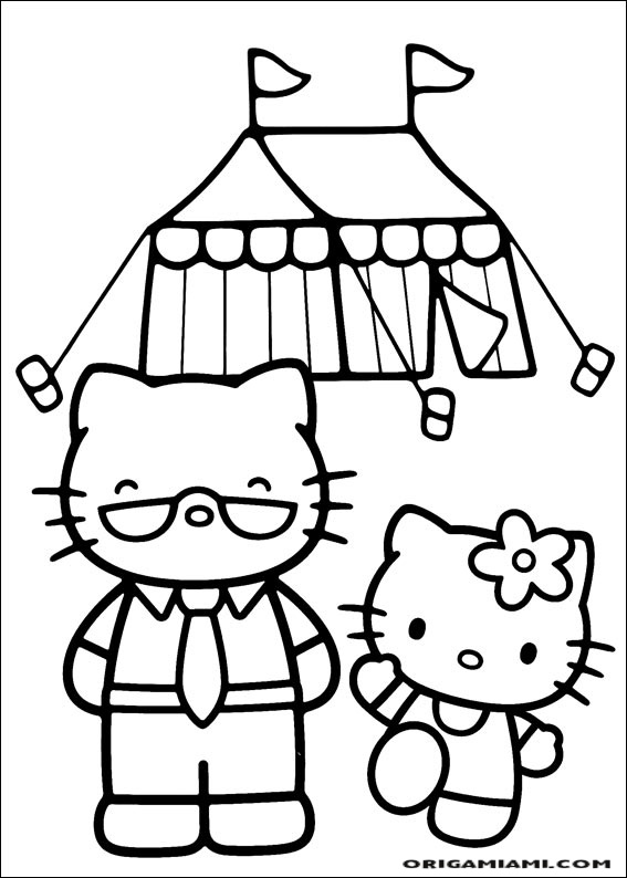 desenho para colorir hello-kitty-34 - OrigamiAmi