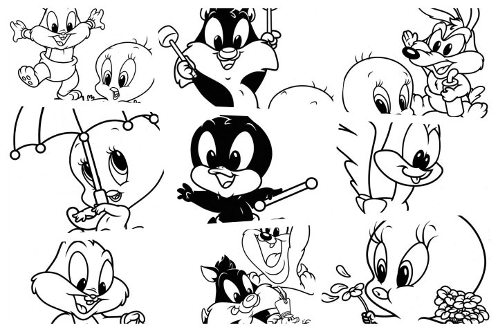 desenhos baby looney tunes para colorir