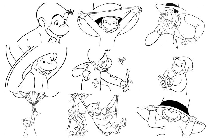 80 Desenhos de Macaco para Colorir e Imprimir