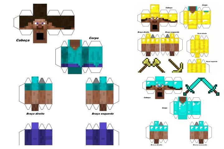 Desenho de Minecraft Steve para colorir