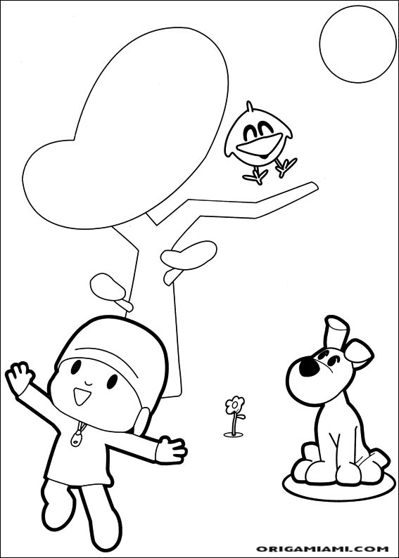 desenho para colorir pocoyo-26 - OrigamiAmi