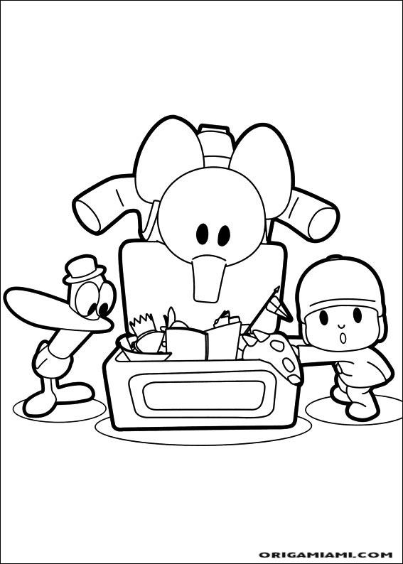 desenho para colorir pocoyo-47 - OrigamiAmi