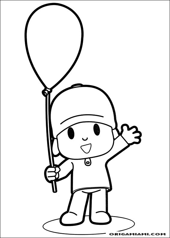 Desenhos do Pocoyo para colorir