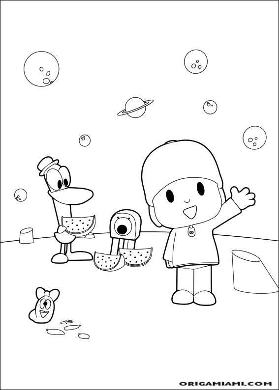 Desenho de Pocoyó para Colorir - Colorir.com