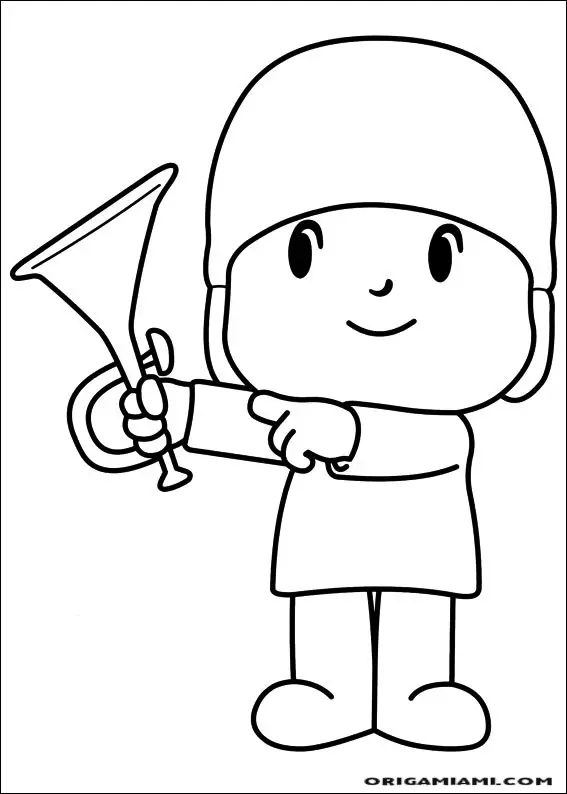 desenho para colorir pocoyo-45 - OrigamiAmi
