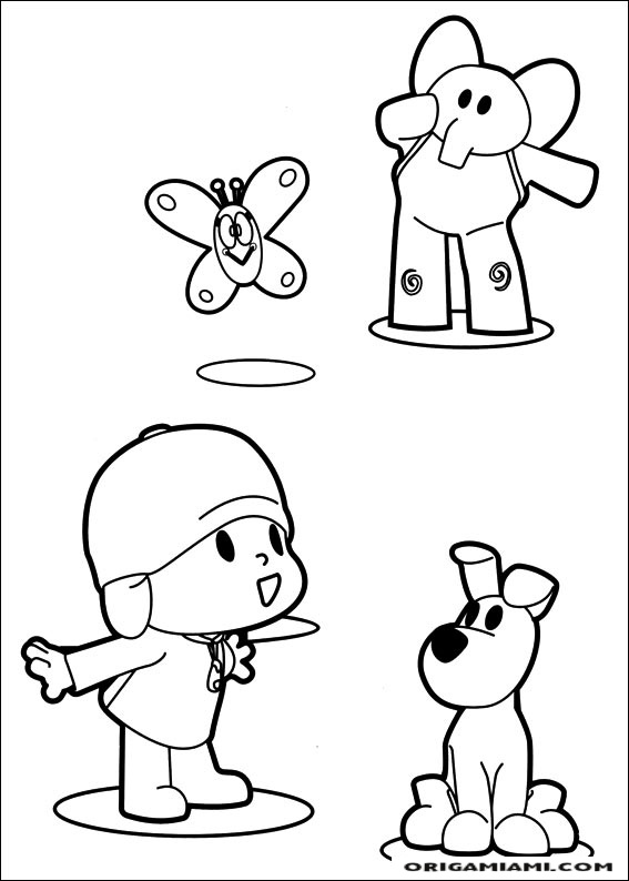 desenho para colorir pocoyo-18 - OrigamiAmi