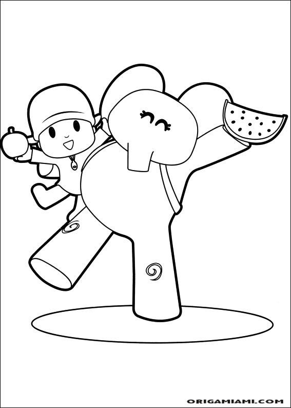 Desenhos do Pocoyo para colorir