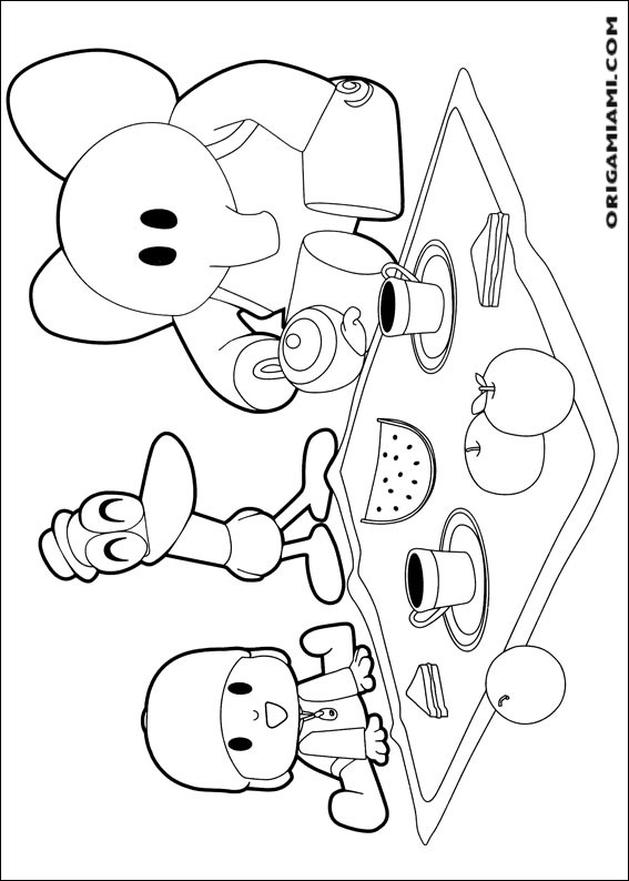 desenho para colorir pocoyo-47 - OrigamiAmi