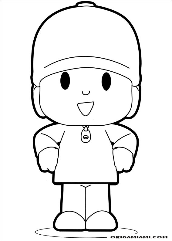 Desenhos do Pocoyo para Colorir