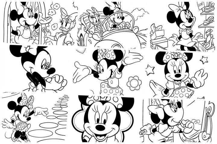 Desenhos da Minnie - Modelos para Colorir - Tudo Para Colorir